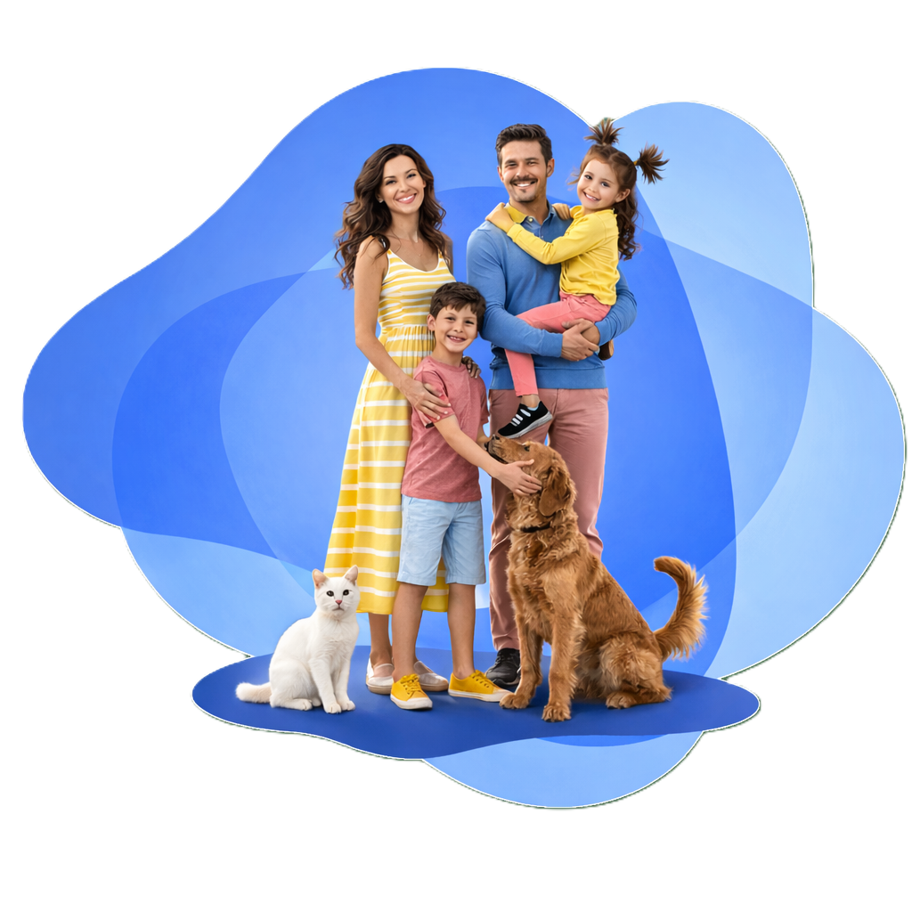 משפחה מאושרת לאחר קבלת משכנתא מיועץ משכנתאות Cash24